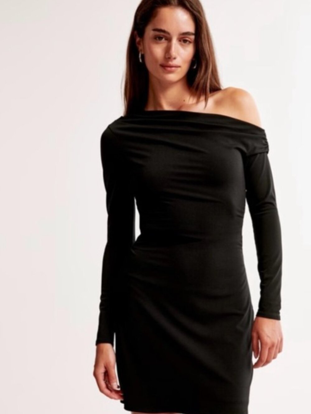 A&F One Shoulder long sleeved Mini Dress Size L